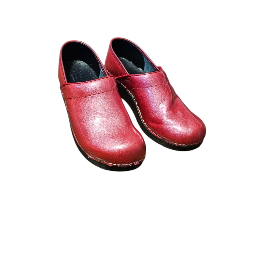 Sanita Danish Women's Clogs Glossy Pink Marbel Size EU 38
